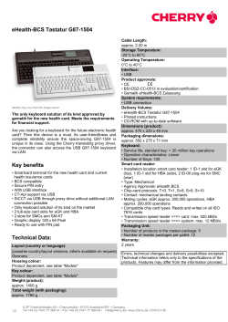 eHealth-BCS Tastatur G87-1504
