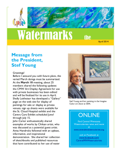 Watermarks the - Central Minnesota Watercolorists