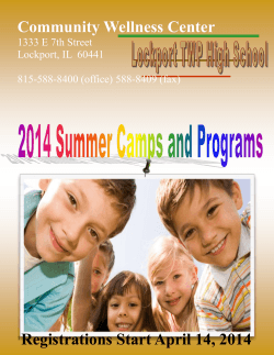 Summer Camps 2014 - Lockport Township High School