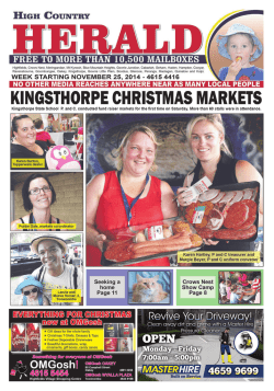 High Country News 25 November 2014