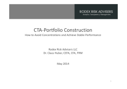 CTA-Portfolio Construction