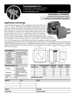 Young Regulator Co. CVR-SFXX or CVR