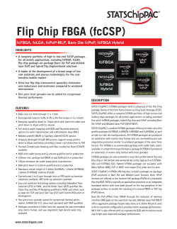 Flip Chip FBGA (fcCSP)