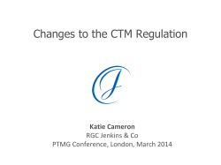 Changes to the CTM Regulation