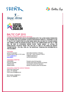 BALTIC CUP 2015
