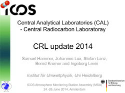Samuel Hammer - CRL update 2014 - ICOS-NL