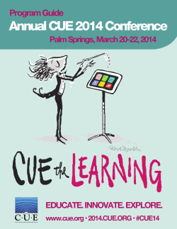 Annual CUE Program Guide