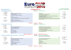 EuroCMR 2014 Program