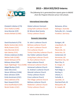 2013 – 2014 DCE/DCO Interns