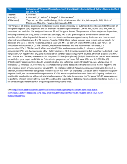 Gram-Negative Bacteria Blood Culture Nucleic Acid