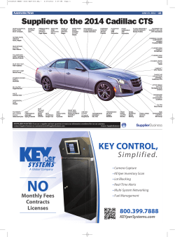 Suppliers to the 2014 Cadillac CTS