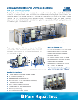 PDF - Containerized Reverse Osmosis Systems CRO