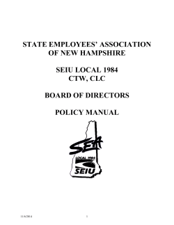 Board of Directors Policy Manual