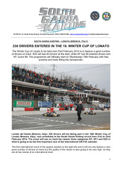 230 drivers entered in the 19. winter cup of lonato