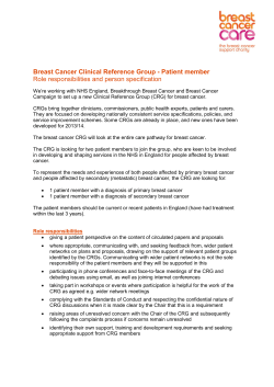 Breast Cancer Clinical Reference Group