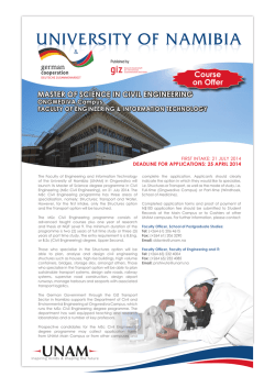 Download the Flyer - Sustainable Urban Transport for Windhoek