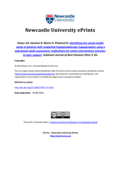 Newcastle University ePrints