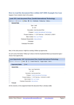 How to read the document flow within SAP CRM