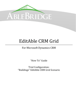 EditAble CRM Grid