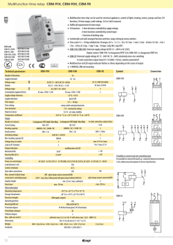 CCA Multifunction time relay CRM-91H, CRM-93H, CRM