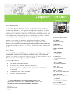 Download the Navis Corporate Fact Sheet