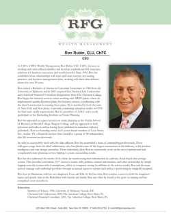 Ron Rubin, CLU, ChFC - RFG Wealth Management