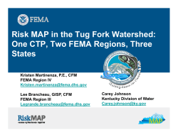 Risk MAP in the Tug Fork Watershed: One CTP, Two FEMA Regions