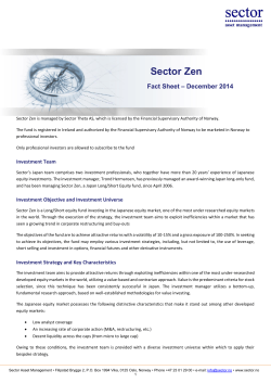 2014 12 - Sector Zen Fact Sheet