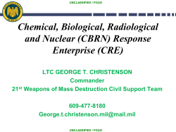 (CBRN) Response Enterprise