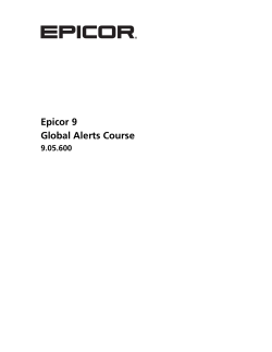 Global Alerts Course