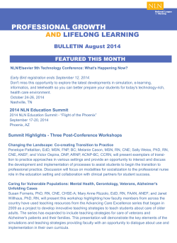BULLETIN August 2014 FEATURED THIS MONTH