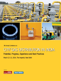 CITY GAS DISTRIBUTION IN INDIA