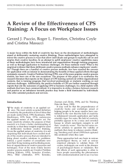 A Review of the Effectiveness of CPS Training