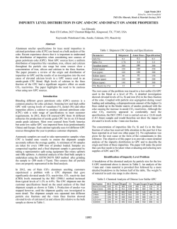 Impurity Level Distribution in GPC and CPC and Impact on
