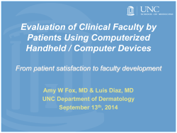 Evaluation of Clinical Faculty by Patients Using Computerized