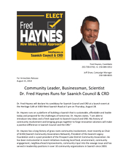 Community Leader, Businessman, Scientist Dr. Fred Haynes Runs