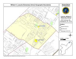 William H. Loesche Elementary School Geographic Boundaries