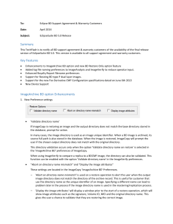 EclipseSuite BD 5.0 Release Notes