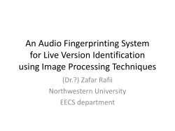 An Audio Fingerprinting System for Live Version