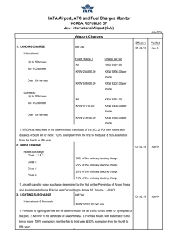 IATA Airport, ATC and Fuel Charges Monitor