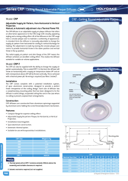 Series CRP– Ceiling Round Adjustable Plaque Diffuser CRP