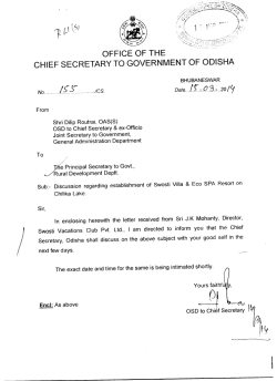 office of the chief secretary to government of odisha - e
