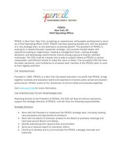 PENCIL New York, NY Chief Operating Officer PENCIL in New York
