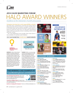 Cause Marketing Halo Award Winners 2014