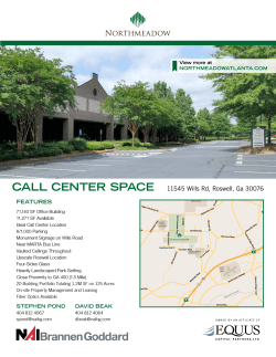 CALL CENTER SPACE 11545 Wills Rd, Roswell, Ga 30076