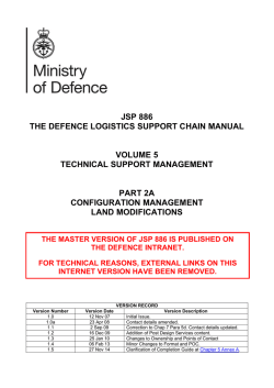 JSP 886: Vol 5 Part 2A