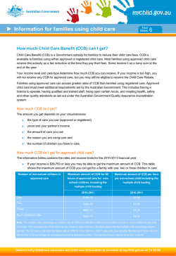 How do I calculate my CCB entitlement?
