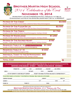 Registration Form - Brother Martin High School
