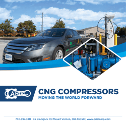 CNG COMPRESSORS - Ariel Corporation