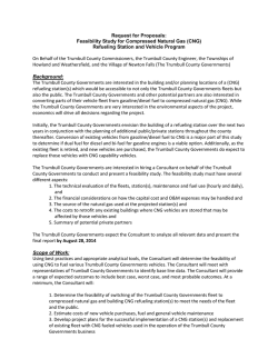 Feasibility Study for Compressed Natural Gas (CNG)